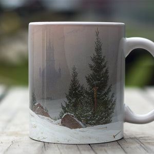 Ceramic Mugs Caspar David Friedrich Winter Landscape