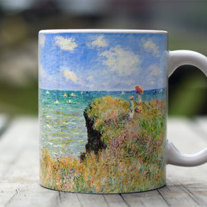 Ceramic Mugs Claude Monet Cliff Walk at Pourville