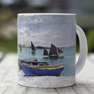 Ceramic Mugs Claude Monet The Beach At Sainte Adresse