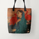 Tote Bags Edgar Degas Young Woman with Ibis