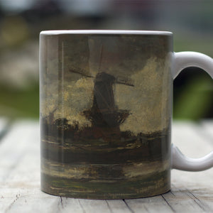 Ceramic Mugs Jacob Hendricus Maris Three Windmills