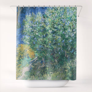 Shower Curtains Vincent van Gogh Lilac Bush